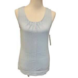 ALEX MARIE Size Small Powder Blue Sleeveless Ashley Knit Tank Top NWT $59